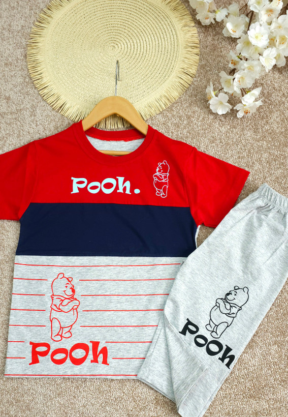 ست تیشرت وشلوارک پسرانهpooh اقتصادی
