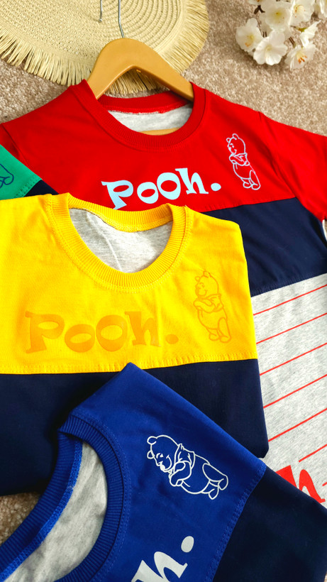 ست تیشرت وشلوارک پسرانهpooh اقتصادی
