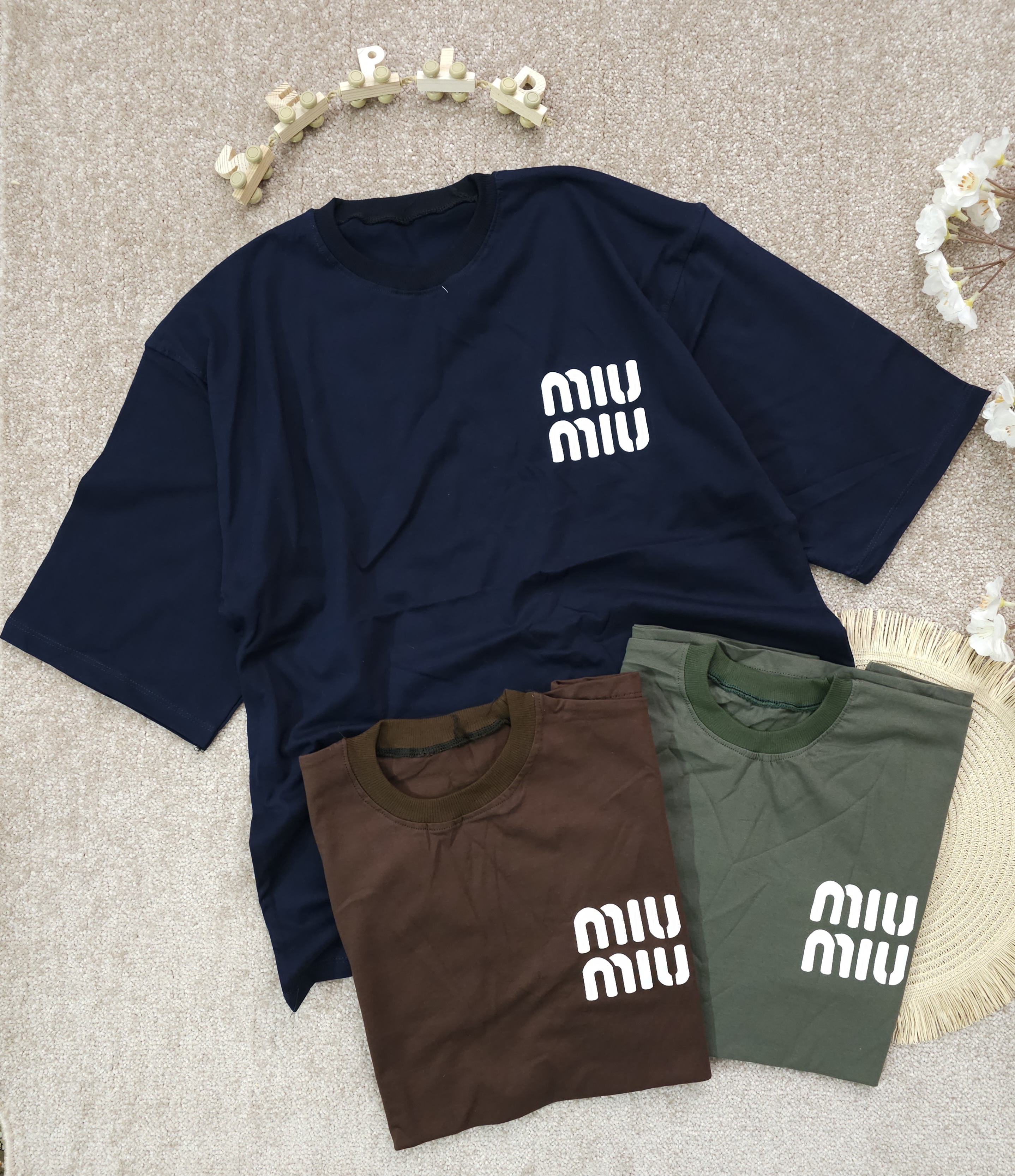 تیشرت تک پسرانهmiu miu سایز بزرگ