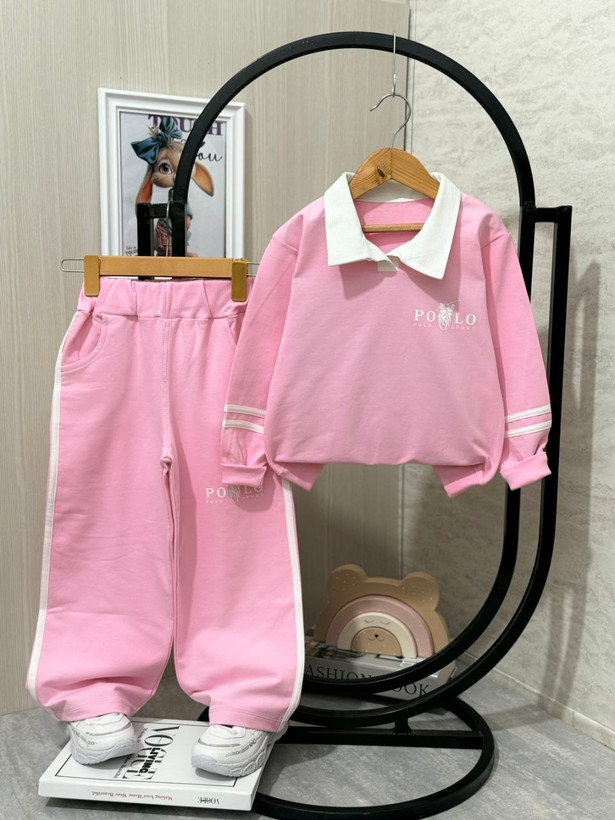 ست پلوشرت وشلوار دخترانه polo